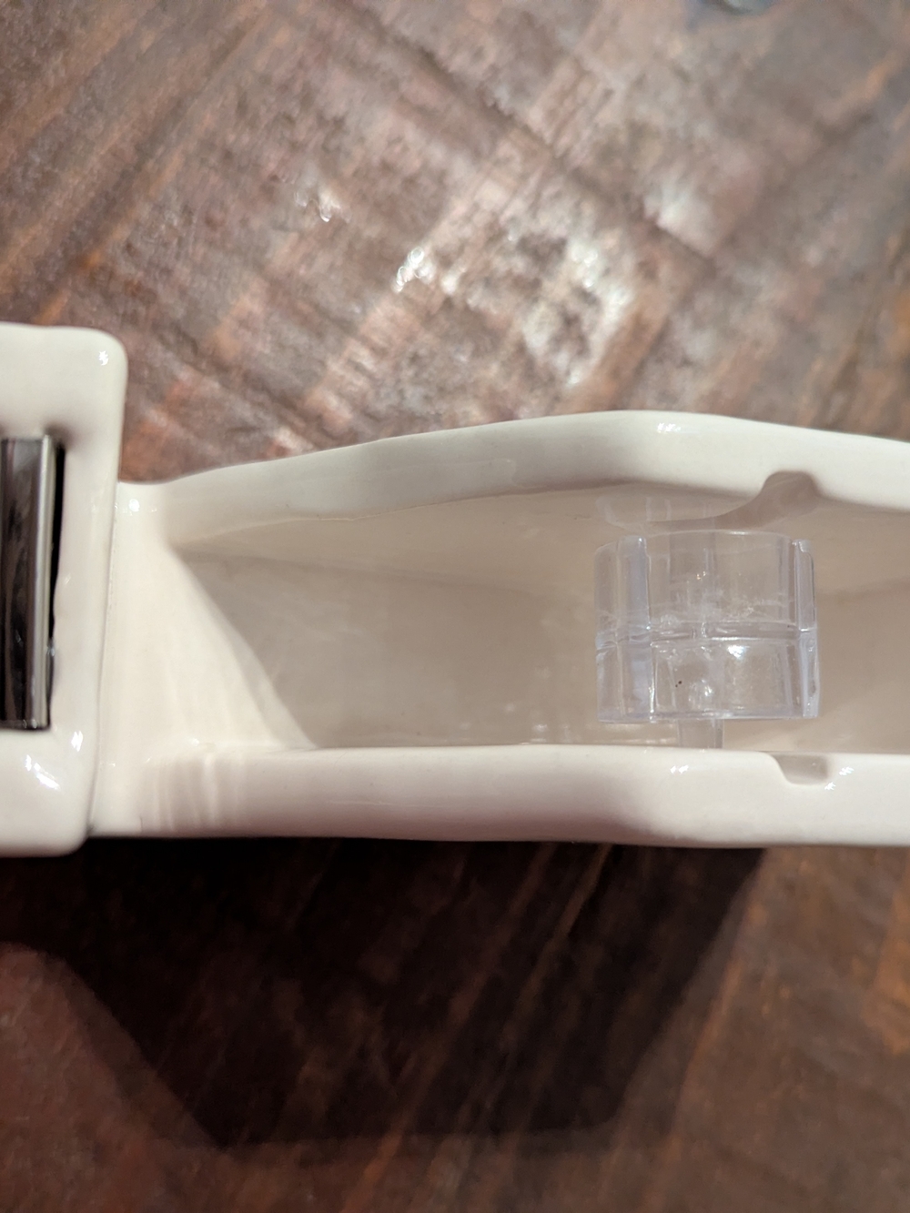 Rae Dunn Cream Ceramic Tape Dispenser With Two Rolls Of Tape. New In Box 🎁 - Picture 2 of 5